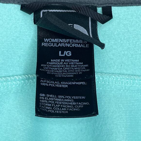 The North Face Calentito Softshell Jacket Full Zip Mint Green Size Large - Picture 4 of 9